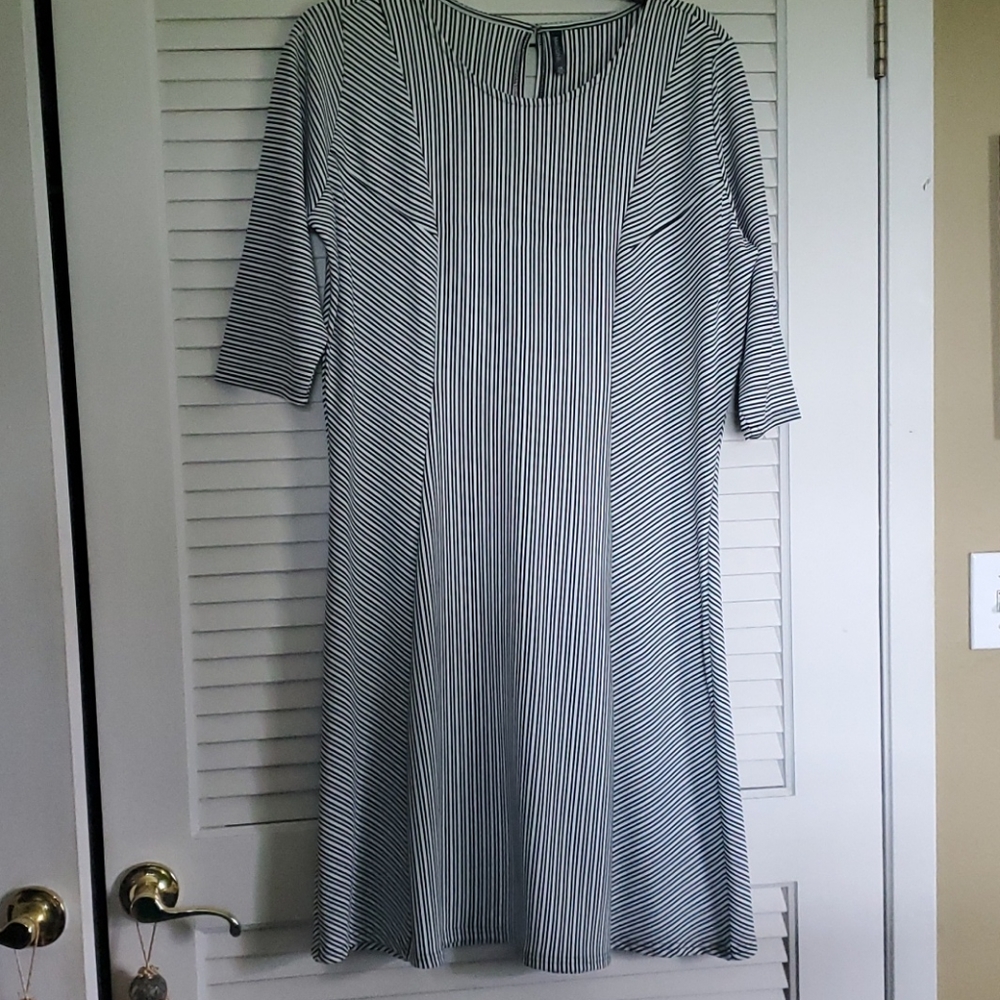 NWOT, tailored, striped dress